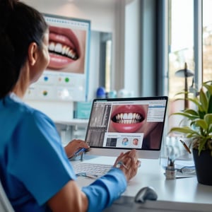 a campaign manager working on a dental implants campaign