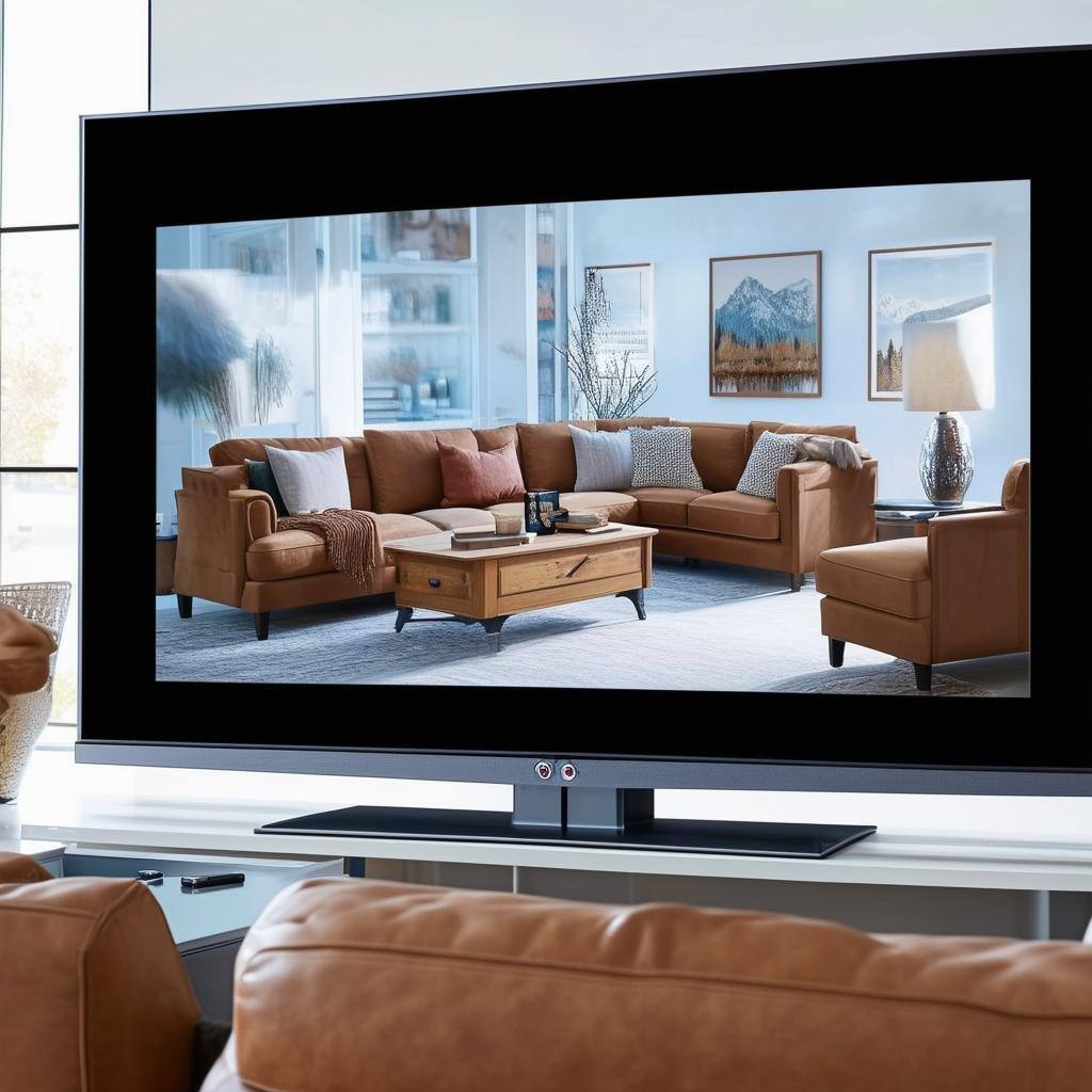 A furniture store’s ad targeted to local viewers via Connected TV